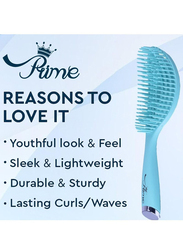 Prime Curly Detangling Hair Scalp Massage Comb for All Hair Types, Turquoise