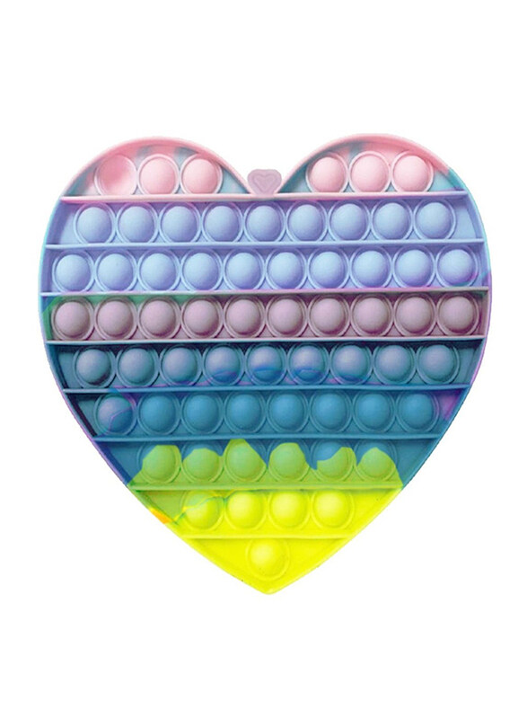 

Prime Push Pop it Heart Shape Fidget Toy, Ages 2+, Multicolour