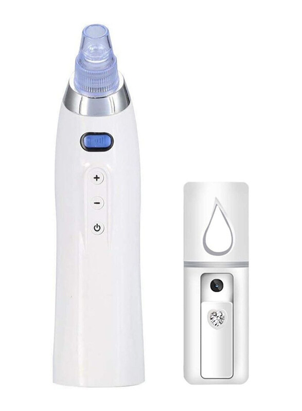 

Prime Comedo Suction Blackhead Remover & Rechargeable Handheld Face Nano Mist Spray, 2 Pieces