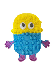 Prime Minion Silicone Pop Push Bubble Fidget Sensory Toy Bag for Girls, Multicolour