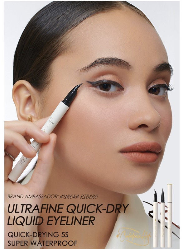 Ultrafine Quick Dry Liquid Eyeliner Long Lasting Waterproof Liquid Eyeliner C01 With Ultra Fine Brush