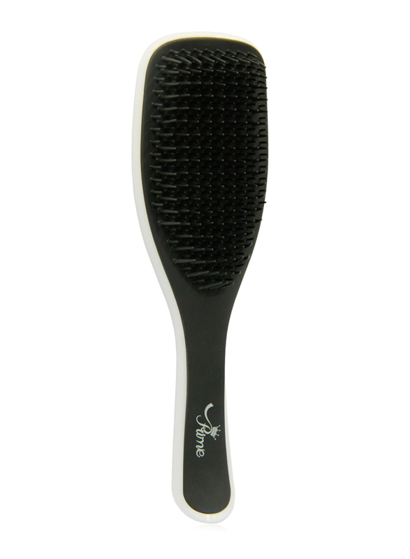 Prime The Ultimate Detangler Hairbrush for Dry Hair, Black/White, 1 Piece