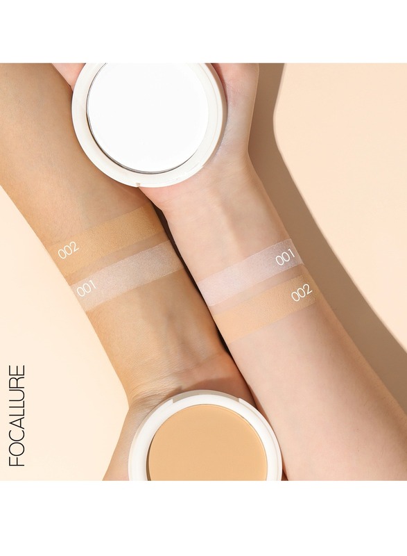 Focallure Oil-Control Stay Matte Pressed Powder Natural Long Lasting Waterproof Sweatproof Light Weight Makeup #001