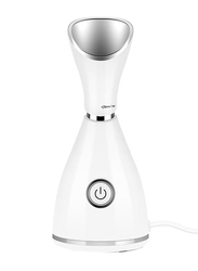 Prime Facial Sauna Pores Hydrate Your Skin for Youthful Complexion Nano Ionic Face Steamer, White