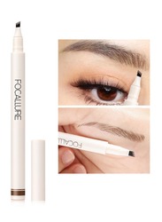 Waterproof Long Lasting 4 Fork Liquid Eyebrow Pen -03 Deep Brown