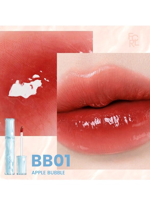 Healthy Moisturizing Lip Pumper Gloss Waterproof Lip Gloss Non-sticky Cute Lip Tint # BB01 Apple Bubble