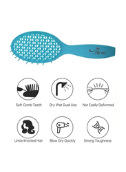 Prime Curly Detangling Hair Scalp Massage Comb for All Hair Types, Aqua