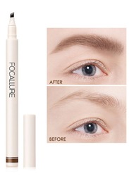 Waterproof Long Lasting 4 Fork Liquid Eyebrow Pen -03 Deep Brown