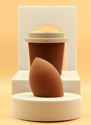 Prime Beauty Blender Foundation Makeup Sponge with Cup, Red