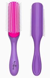 Prime Anti-Static Comb Detangling Round Hair Brush for Dry Hair, Purple, 1 Piece