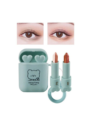 Hengfang Double Tube Gradient Eye Shadow Stick, 2 Piece, 03/04 Multicolour