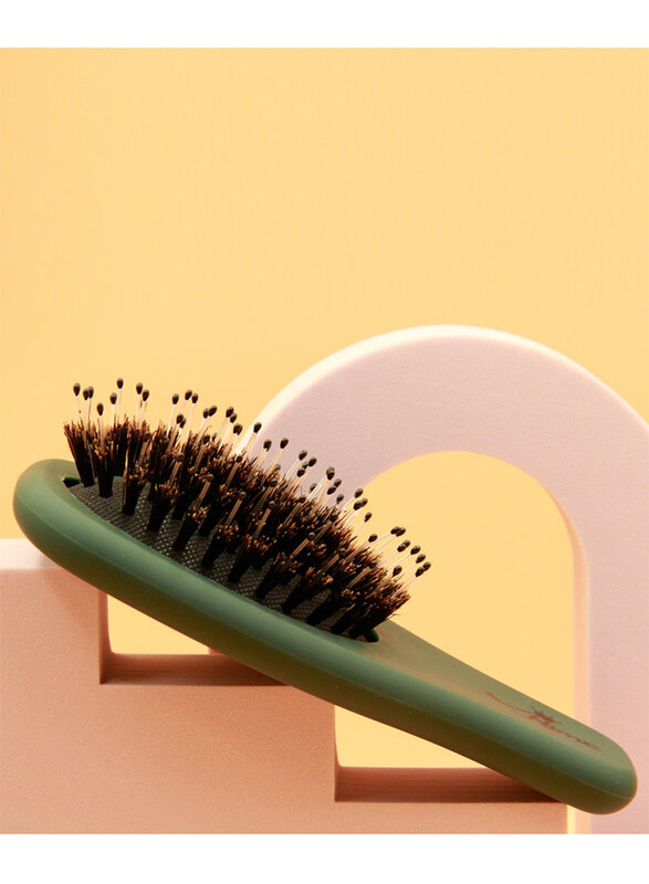 

Prime High Quality Portable Mini Travel Plastic Air Cushion Hair Brush for All Hair Types, Green