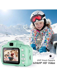 Prime Mini Rechargeable 2 Inches Screen Digital Camera Children Shockproof Digital Camera Gifts for Kids, Green