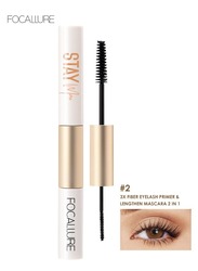 Staymax Lengthen Mascara & Fiber Eyelash Primer Combo 2 in 1