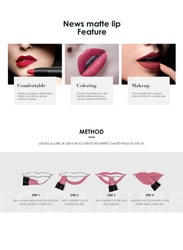 Matte Lips Crayon Lipstick Long Lasting Pen  Rich Creamy Vitamin E Lipstick FA22-5