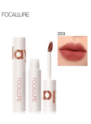 Velvet Matte Liquid Lipstick Satin-Finish Full Coverage Lip Color High Pigmented Lip Stain for Cheeks and Lips Tint Smooth Soft Lip Makeup  Lightweight  Quick-Drying- 203 Pinky Red