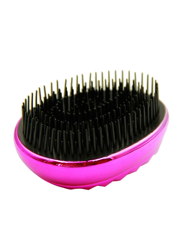 Prime Anti-Static Comb Detangling Mini Hair Brush for Frizzy Hair, Pink