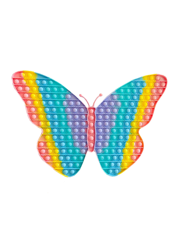 Prime Push Pop Bubble Sensory Butterfly Shape Fidget Toy, Ages 2+, Multicolour