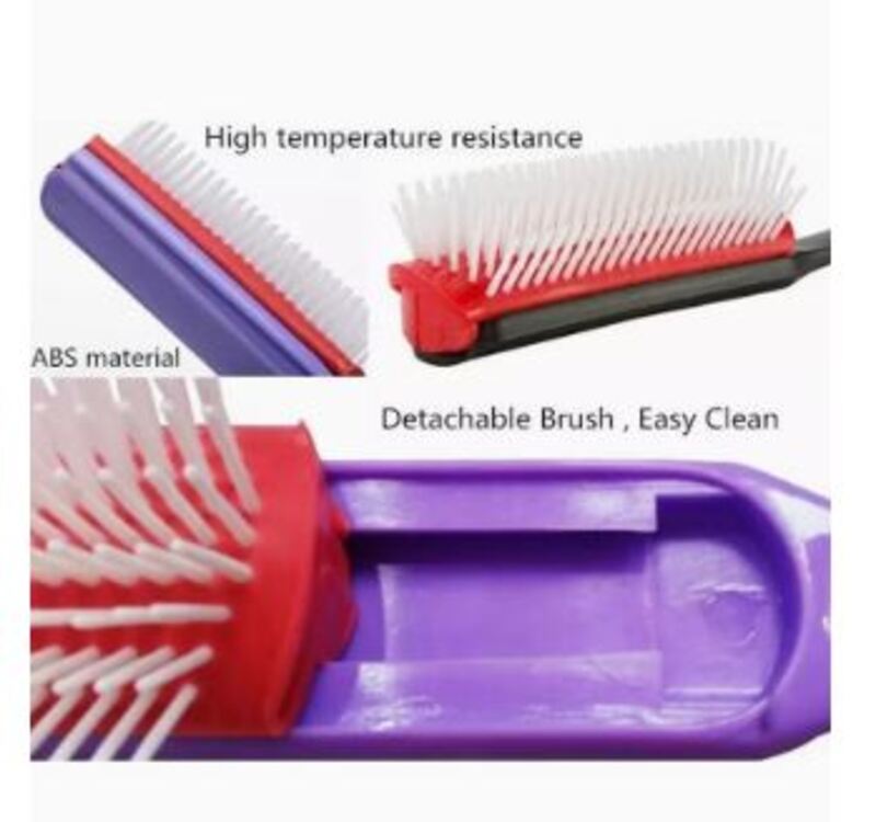 Prime Anti-Static Comb Detangling Round Hair Brush for Dry Hair, Purple, 1 Piece