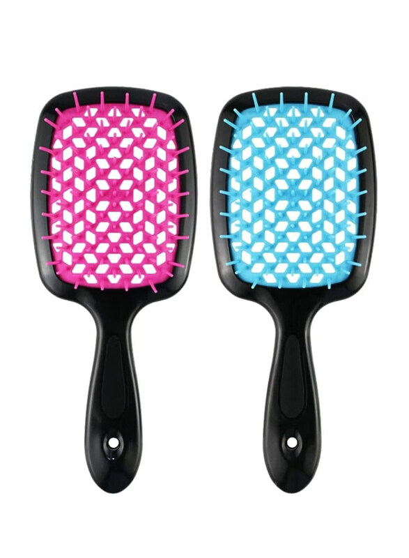 

Prime Hair Brush Professional Detangler Superbrush Scalp Massage Comb for Dry Hair, 2 Pieces