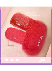Mansly Earphone Dual Colour Silky Velvet Lip Gloss Lip, 2 Piece, Multicolour
