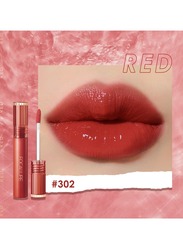 Jelly Clear Glossy Dewy Tint Long Lasting Lip Gloss #302 Red