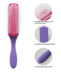 Prime Anti-Static Comb Detangling Round Hair Brush for Dry Hair, Purple, 1 Piece