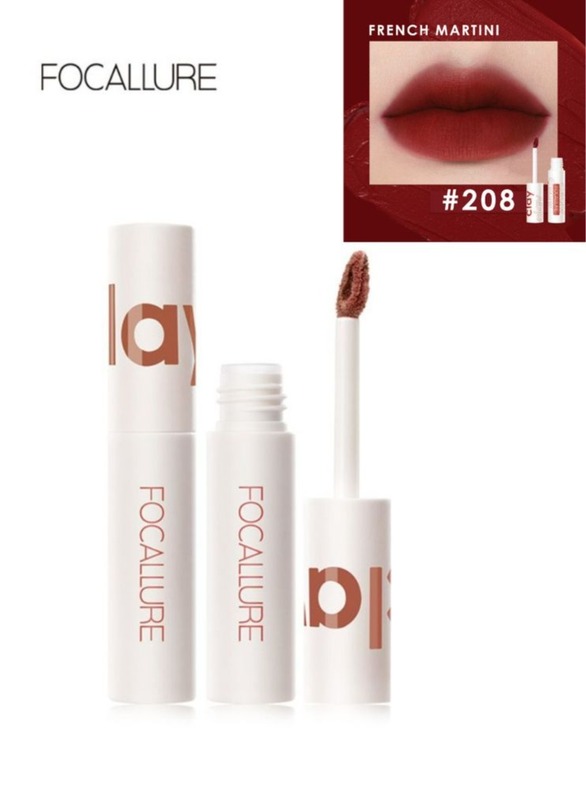 Velvet Matte Liquid Lipstick Satin-Finish Full Coverage Lip Color High Pigmented Lip Stain for Cheeks and Lips Tint Smooth Soft Lip Makeup  Lightweight  Quick-Drying- 208 French Martini