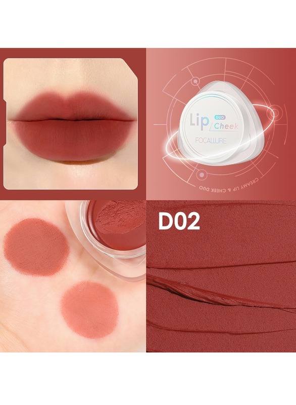 Velvet Hazy Matte Creamy Lip & Cheek Duo Lip Cream -D02