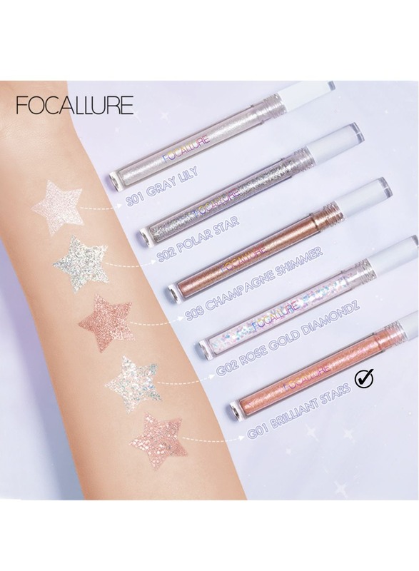 Glittering Liquid Eyeshadow No. G02 Rose Gold Diamonds