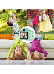 Prime Mini Rechargeable 2 Inches Screen Digital Camera Children Shockproof Digital Camera Gifts for Kids, Green