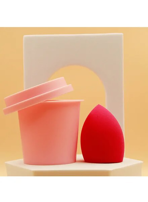 Prime Beauty Blender Foundation Makeup Sponge with Cup, Beige