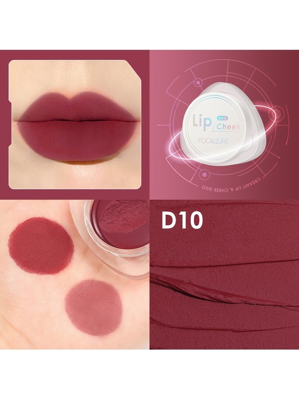 Velvet Hazy Matte Creamy Lip & Cheek Duo Lip Cream -D10