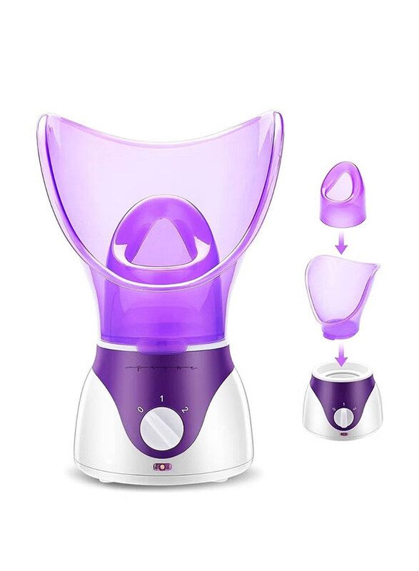 

Prime Nano Ionic Hot & Cold Mist Humidifier Facial Steamer, White/Purple