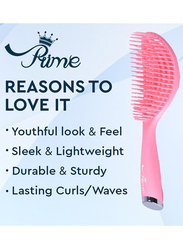 Prime Curly Detangling Hair Scalp Massage Comb for All Hair Types, Pink