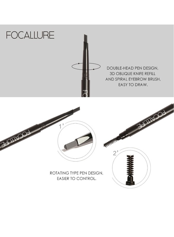 Waterproof Auto Eyebrows Pen -#3 Black