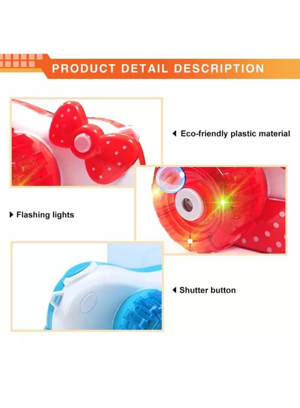 Prime Toy Battery Operated Bubble Camera, Ages 3+, Red