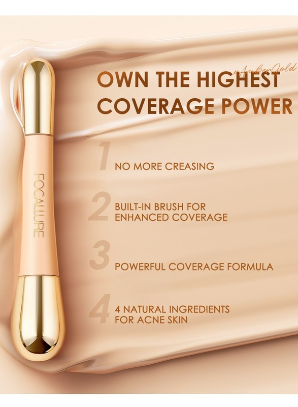 Concealer with High Cover Brush Soft Matte Complete Concealer -#1