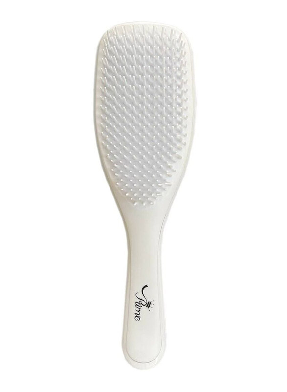 

Prime Wet Detangler Styling Straightening Hairbrush for All Hair Types, White