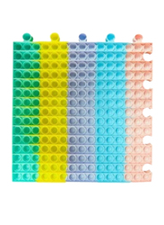 Prime Pop It Square Shape Fidget Sensory Educational Anti Stress Relieve Toy, Ages 2+, Multicolour