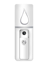 Prime Portable Rechargeable Handheld Face Nano Mist Spray Hair and Facial Steamer, White