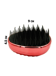 Prime Anti-Static Comb Detangling Mini Hair Brush for Frizzy Hair, Orange