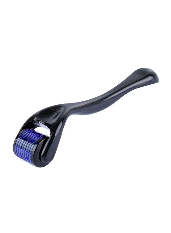 Prime 0.75mm Derma Face Roller with 540 Micro Needle Roller Titanium Skin for Face Body Beard and Hair Growth, Black/Purple