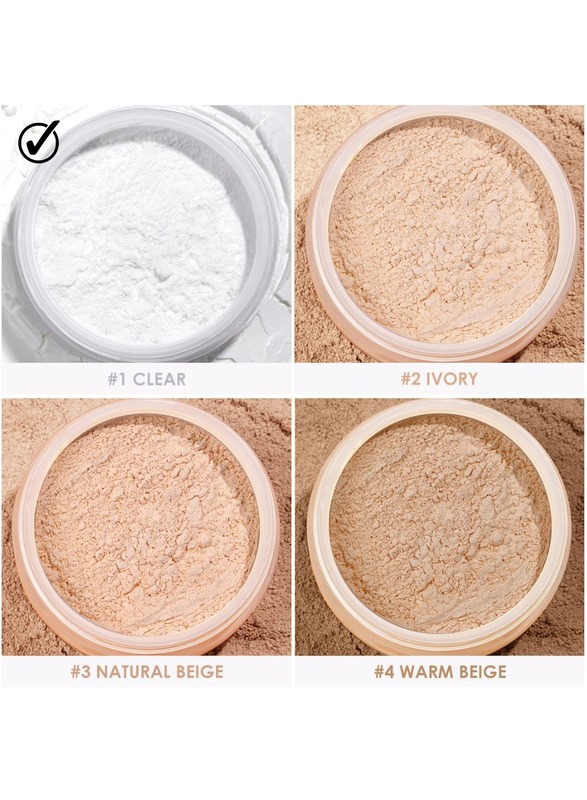 Matchmax Baking & Setting Powder Maximum Oil Control Matte Lightweight Setting Make up Loose Powder #01 Clear