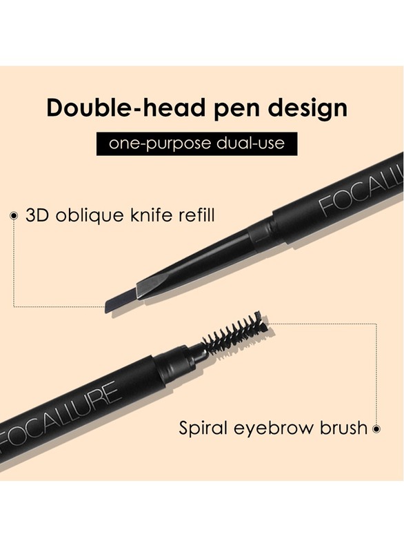 Waterproof Auto Eyebrows Pen -#2 Brown