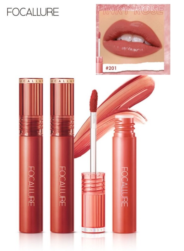 Jelly Clear Glossy Dewy Tint Long Lasting Lip Gloss #201 Pinky Rose