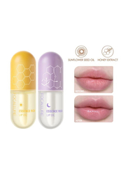 Focallure Pure Natural Lip Oil Soften Moisturized Repaired Lip Care Oil Waterproof Lip Plumper, Set