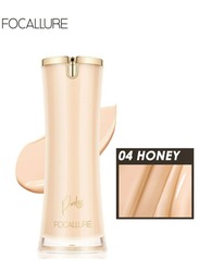 Perfect Base Lasting Poreless Liquid Foundation, Medium to Full Coverage with Matte Finish, Covers Blemishes & Under-Eye Circles for All Skin Types-04 Honey