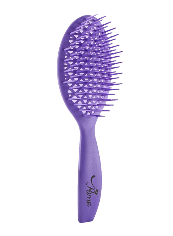 Prime Curly Detangling Hair Scalp Massage Comb for All Hair Types, Violet