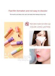 Mansly Earphone Dual colour Silky Velvet Lip Gloss, Multicolour